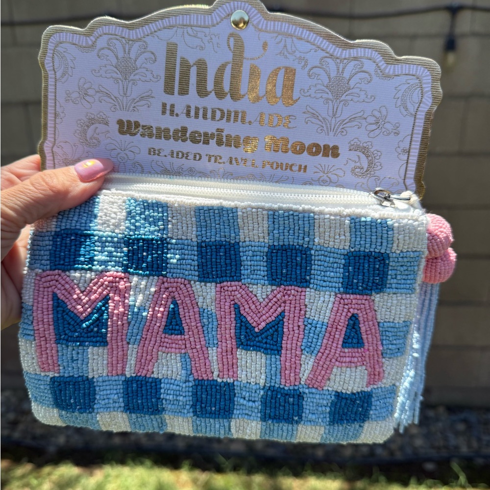 Viral Tiktok Wandering Moon Mama beaded zipper pouch!